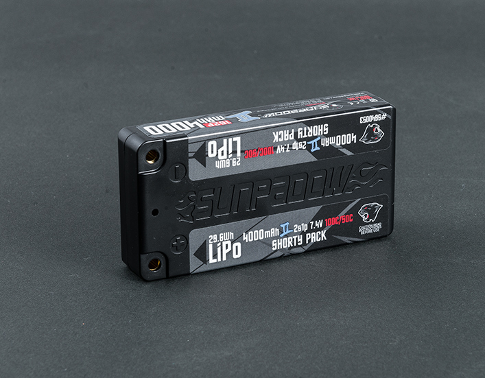 4000mAh 7.6V Lipo Battery short pack