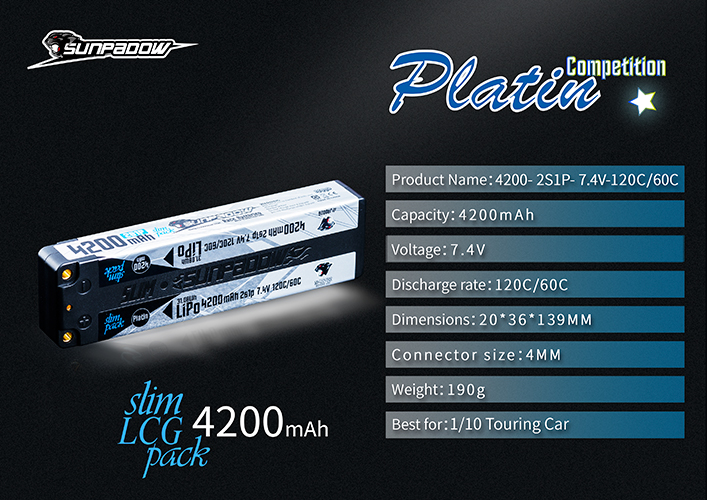 Platin Slim LCG Pack 4200 Battery