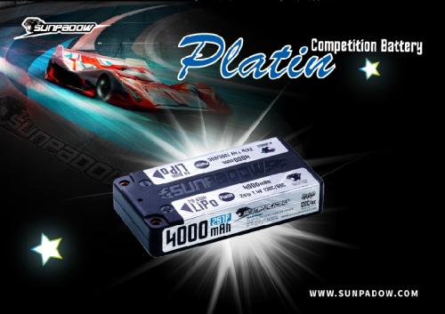 Sunpadow Shorty Lipo Platin Series 4000mAh 2S1P-7.4V-130C/65C