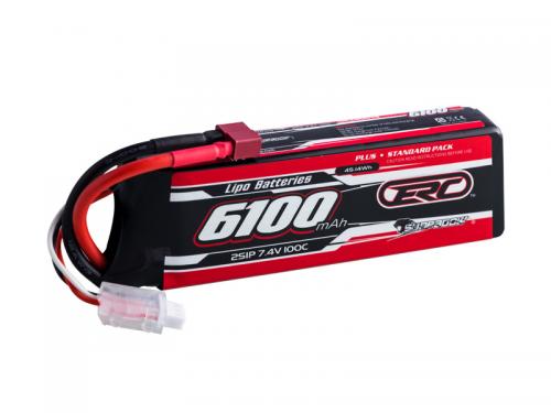 6100mAh-7.4V-2S1P-100C ERC Plus Lipo Battery