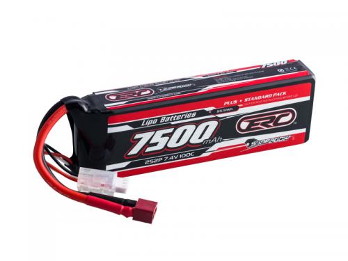 7500mAh-7.4V-2S2P-100C ERC Plus Lipo Battery