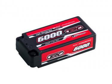 6000mAh-7.6V-2S2P-110C ERC Plus Lipo Battery