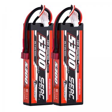 5300mAh-7.4V-2S-100C S-ERC RTR RC Car Battery