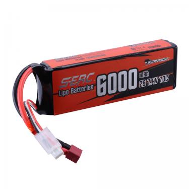 6000mAh-2S1P-7.4V-70C S-ERC RTR RC Car Battery