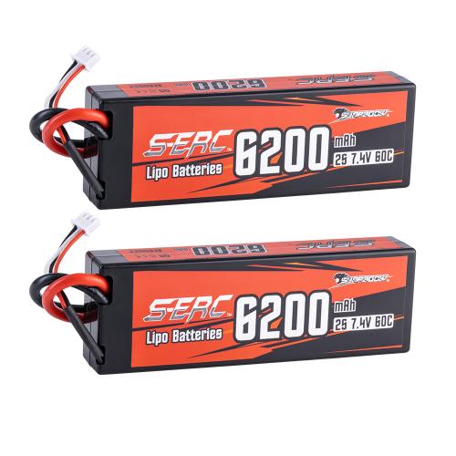 6200mAh-2S-60C (T-Plug) S-ERC RTR RC Car Battery