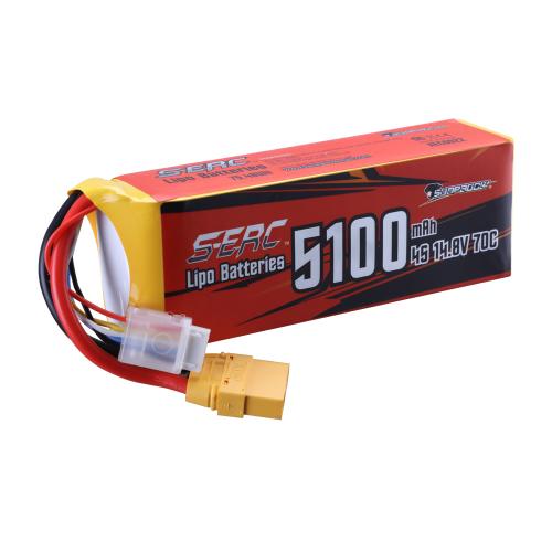 5100-4S1P-14.8V-70C（XT90）S-ERC RTR Aircraft Battery