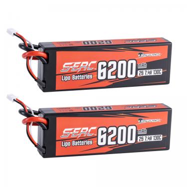 6200mAh-2S-130C（T-Plug） S-ERC RTR RC Car Battery