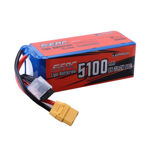 5100mAh-22.2V-60C（XT90）S-ERC RTR Aircraft Battery