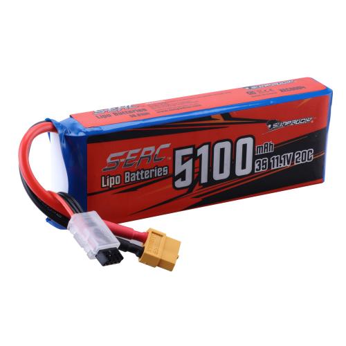 5100mAh-11.1V-20C（XT60）S-ERC RTR Aircraft Battery