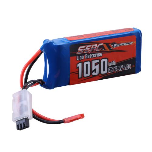 1050mAh-7.4V-20C（jst） S-ERC RTR Aircraft Battery